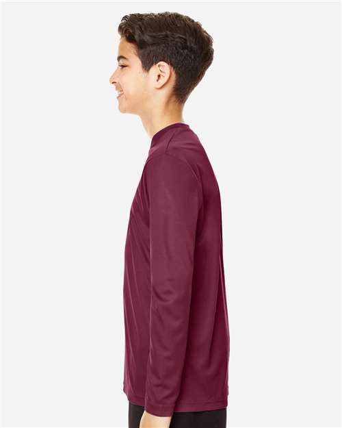 Team 365 TT11YL Youth Zone Performance Long Sleeve T-Shirt - Side view