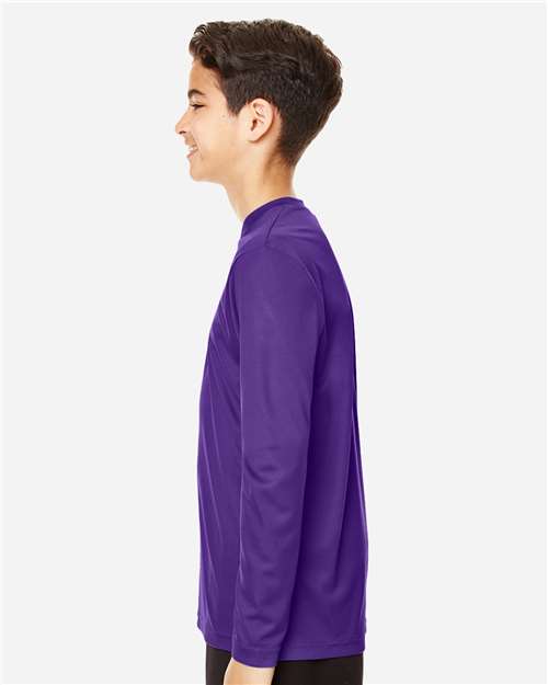 Team 365 TT11YL Youth Zone Performance Long Sleeve T-Shirt - Side view