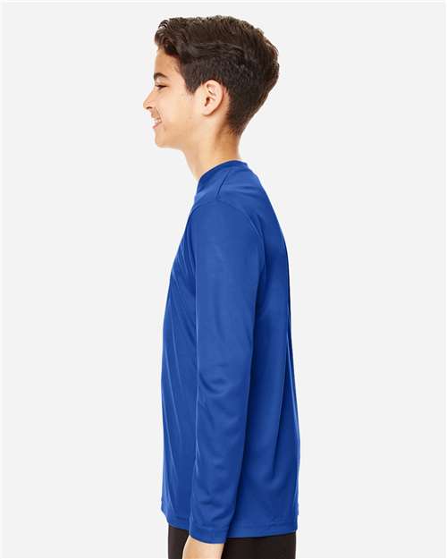Team 365 TT11YL Youth Zone Performance Long Sleeve T-Shirt - Side view