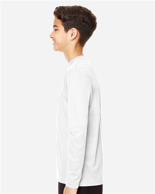 Team 365 TT11YL Youth Zone Performance Long Sleeve T-Shirt - Side view