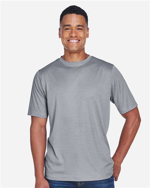 Team 365 TT11H Men's Sonic Heather Performance T-Shirt - Front view