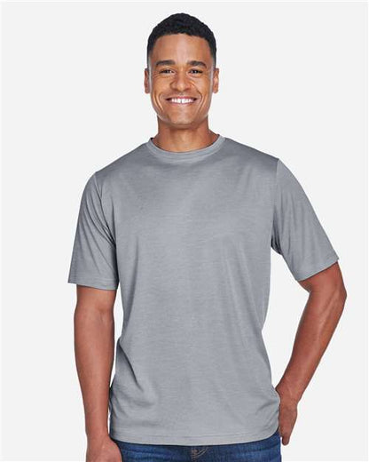 Team 365 TT11H Men's Sonic Heather Performance T-Shirt - Front view