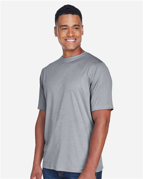 Team 365 TT11H Men's Sonic Heather Performance T-Shirt - Side view