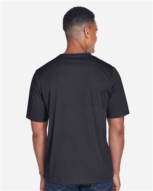 Team 365 TT11H Men's Sonic Heather Performance T-Shirt - Back view