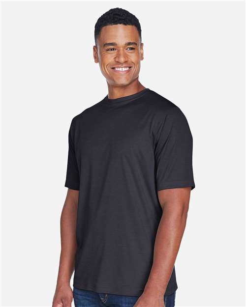 Team 365 TT11H Men's Sonic Heather Performance T-Shirt - Side view