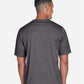 Team 365 TT11H Men's Sonic Heather Performance T-Shirt - Back view