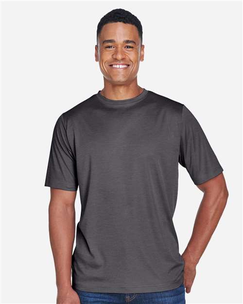 Team 365 TT11H Men's Sonic Heather Performance T-Shirt - Front view