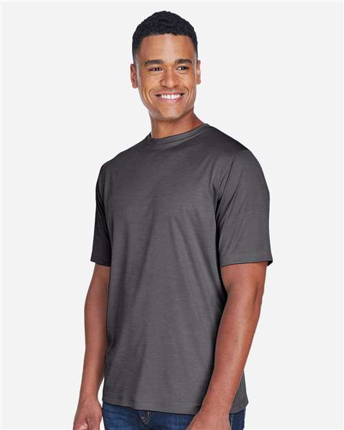 Team 365 TT11H Men's Sonic Heather Performance T-Shirt - Side view