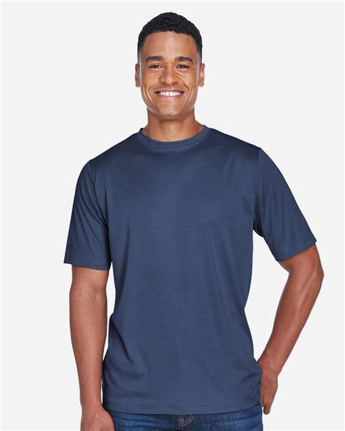 Team 365 TT11H Men's Sonic Heather Performance T-Shirt - Front view
