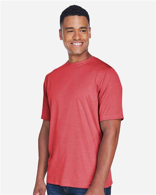 Team 365 TT11H Men's Sonic Heather Performance T-Shirt - Side view