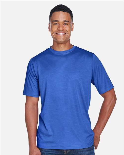 Team 365 TT11H Men's Sonic Heather Performance T-Shirt - Front view
