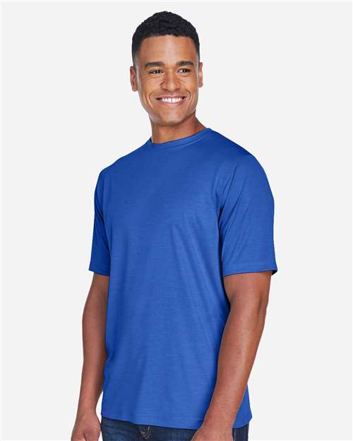 Team 365 TT11H Men's Sonic Heather Performance T-Shirt - Side view