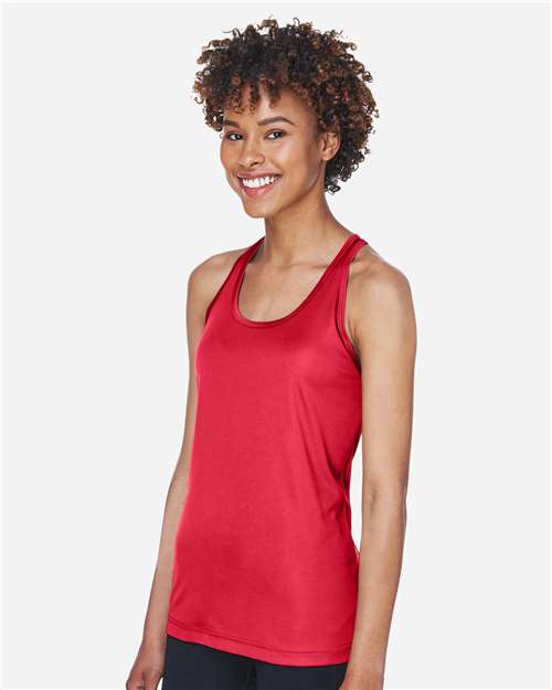 Team 365 TT11WRC Women's Zone Performance Racerback Tank - Side view