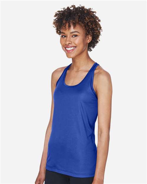 Team 365 TT11WRC Women's Zone Performance Racerback Tank - Side view