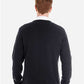 Harriton M425 Men's Pilbloc? V-Neck Button Cardigan Sweater - Back view