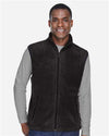 Harriton M985 Unisex Fleece Full-Zip Vest - Front view
