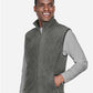 Harriton M985 Unisex Fleece Full-Zip Vest - Side view