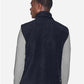 Harriton M985 Unisex Fleece Full-Zip Vest - Back view