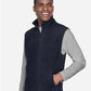 Harriton M985 Unisex Fleece Full-Zip Vest - Side view