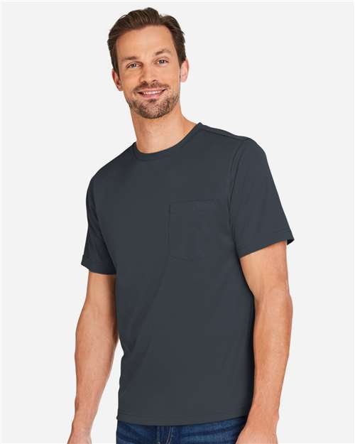 Harriton M118 Unisex Charge Snag and Soil Protect T-Shirt - Side view