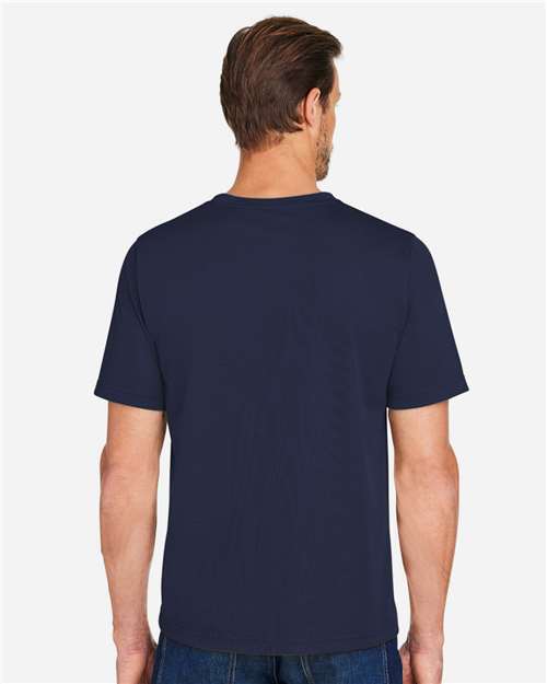 Harriton M118 Unisex Charge Snag and Soil Protect T-Shirt - Back view