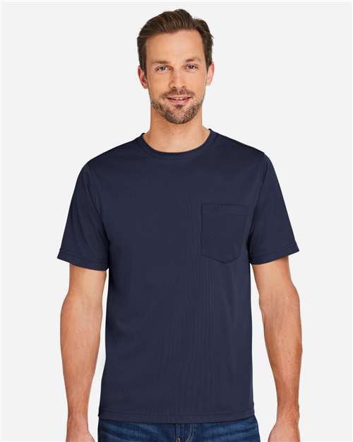 Harriton M118 Unisex Charge Snag and Soil Protect T-Shirt - Front view