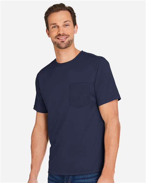 Harriton M118 Unisex Charge Snag and Soil Protect T-Shirt - Side view