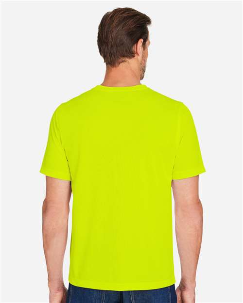 Harriton M118 Unisex Charge Snag and Soil Protect T-Shirt - Back view