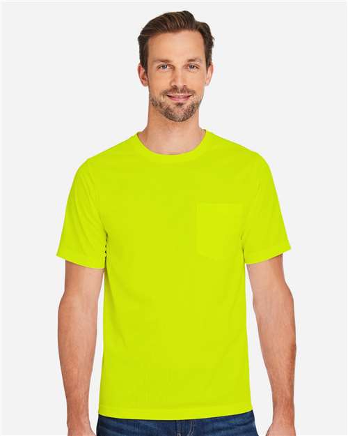 Harriton M118 Unisex Charge Snag and Soil Protect T-Shirt - Front view