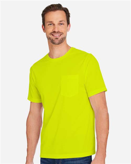 Harriton M118 Unisex Charge Snag and Soil Protect T-Shirt - Side view