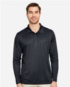 Team 365 TT51L Men's Zone Performance Long Sleeve Polo - Front view