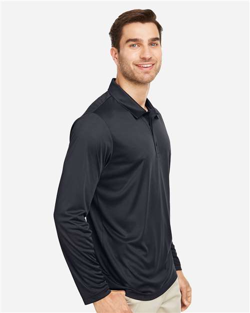 Team 365 TT51L Men's Zone Performance Long Sleeve Polo - Side view