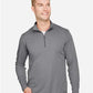 Team 365 TT31H Men's Zone Sonic Heather Performance Quarter-Zip Pullover - Front view