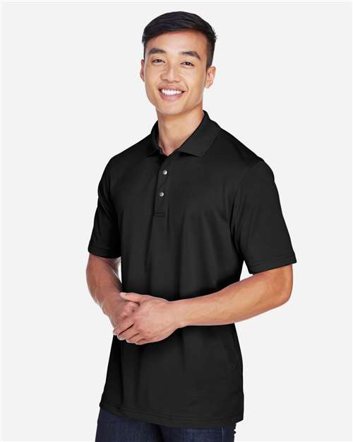 Harriton M345 Men's Advantage Snag Protection Plus IL Snap Placket Polo - Side view