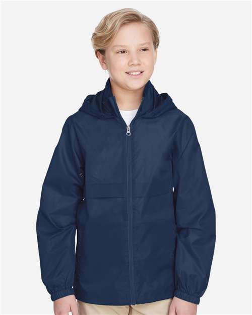 Team 365 TT73Y Youth Zone Protect Lightweight Jacket - Front view