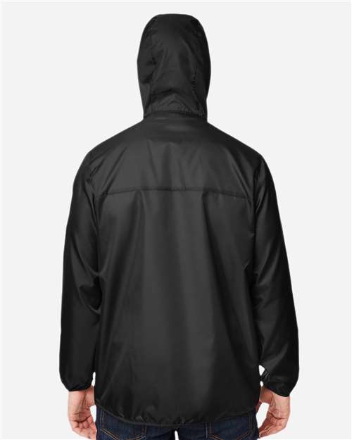 Team 365 TT77 Unisex Zone Protect Packable Anorak Jacket - Back view