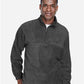 Harriton M980 Men's Fleece Quarter-Zip Pullover - Front view