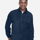 Harriton M980 Men's Fleece Quarter-Zip Pullover - Front view