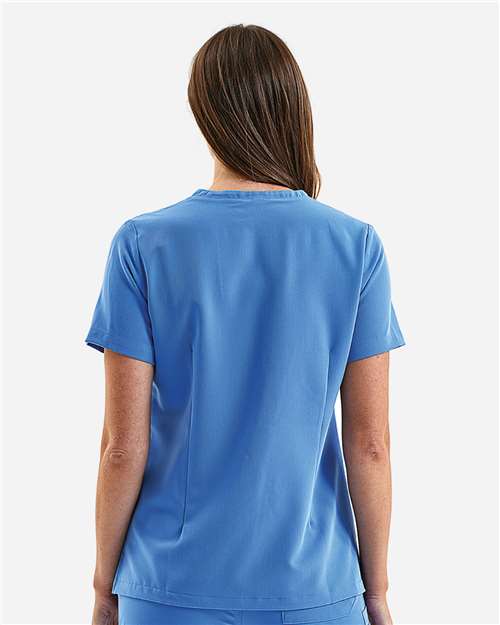 Onna NN300 Women's Limitless V-Neck Stretch Scrub Top - Back view