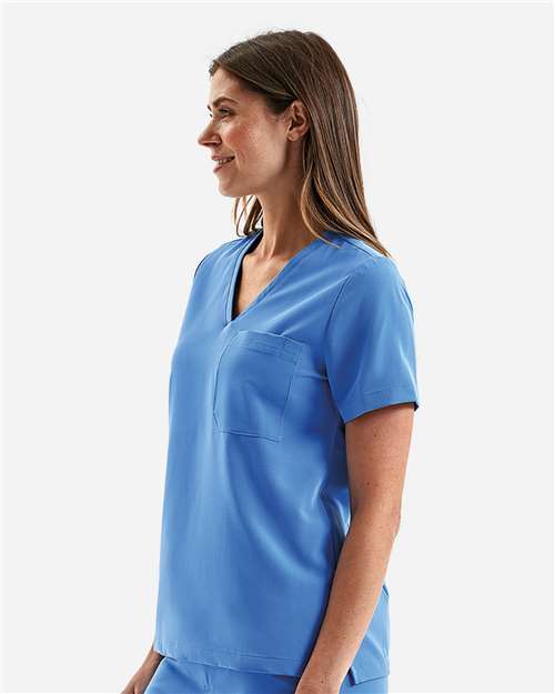 Onna NN300 Women's Limitless V-Neck Stretch Scrub Top - Side view