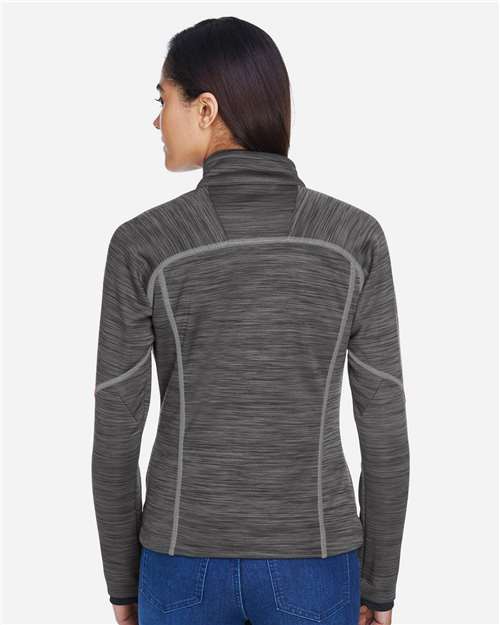North End 78697 Women's Flux M?ange Bonded Fleece Jacket - Back view