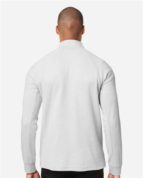 North End NE200 Men's Rhythm Waffle Quarter-Zip Pullover - Back view
