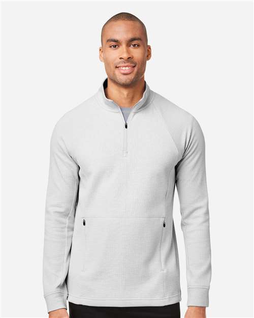 North End NE200 Men's Rhythm Waffle Quarter-Zip Pullover - Front view