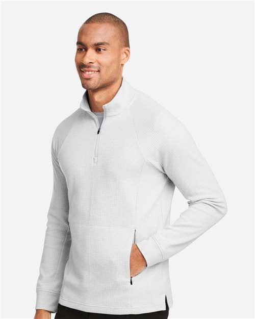 North End NE200 Men's Rhythm Waffle Quarter-Zip Pullover - Side view