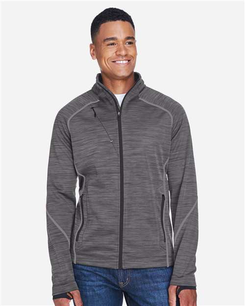 North End 88697 Men's Flux M?ange Bonded Fleece Jacket - Front view