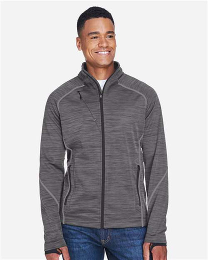 North End 88697 Men's Flux M?ange Bonded Fleece Jacket - Front view