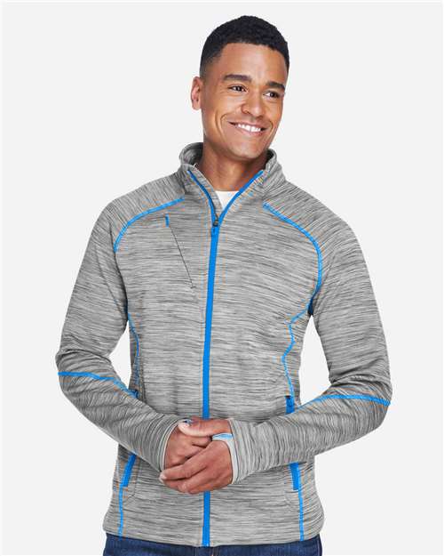 North End 88697 Men's Flux M?ange Bonded Fleece Jacket - Front view