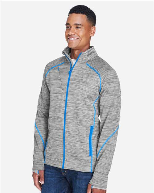 North End 88697 Men's Flux M?ange Bonded Fleece Jacket - Side view