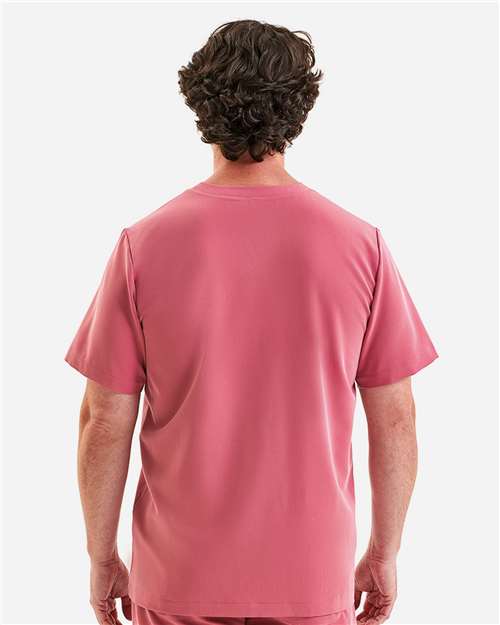 Onna NN200 Men's Limitless V-Neck Stretch Scrub Top - Back view