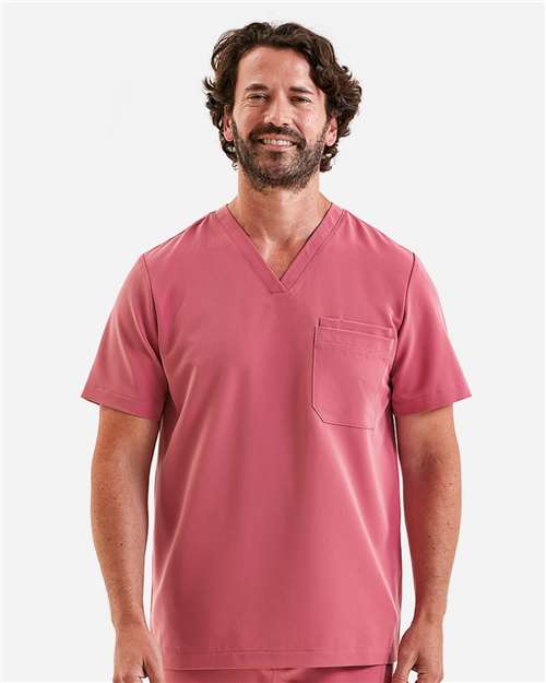 Onna NN200 Men's Limitless V-Neck Stretch Scrub Top - Front view